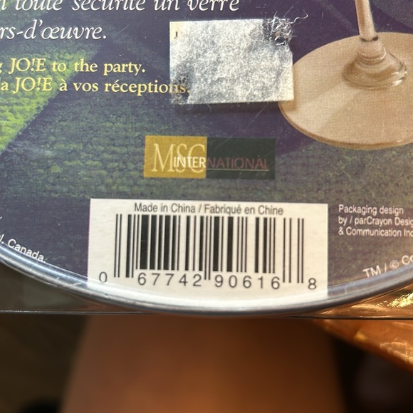 Jo!e msc Wine Art Party Plates - set of 4 *NEW* - Picture 4 of 4